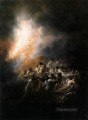 Fire at Night Romantic modern Francisco Goya
